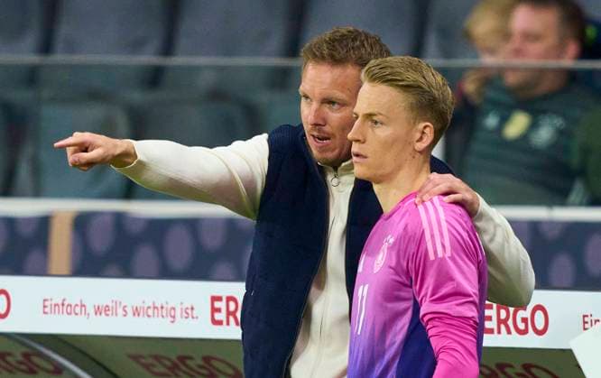 DFB headcoach Julian Nagelsmann , Bundestrainer, Nationaltrainer, Chris Führich, DFB 11 in the friendly match GERMANY - NETHERLANDS 2-1 DEUTSCHLAND - NIEDERLANDE 2-1 in preparation for European Championships 2024 on Mar 26, 2024 in Frankfurt, Germany.