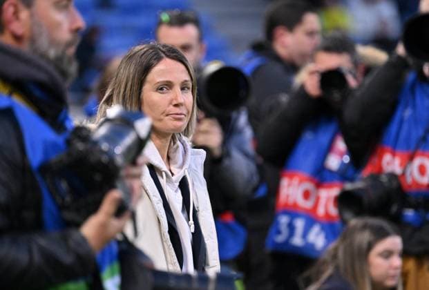 sonia bompastor (lyon) FOOTBALL: Olympique Lyonnais FÂŽminines vs Benfica Lisbonne - 1 4 de finale Ligue des Champions FÂŽminine - 27 03 2024 FredericChambert Panoramic 