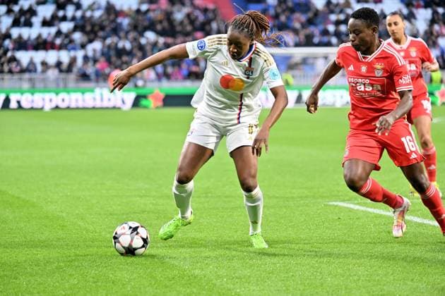 kadidiatou diani (lyon) FOOTBALL: Olympique Lyonnais FÂŽminines vs Benfica Lisbonne - 1 4 de finale Ligue des Champions FÂŽminine - 27 03 2024 FredericChambert Panoramic 