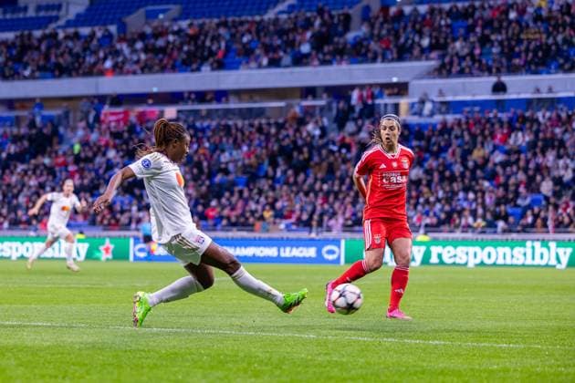 Lyon, France Kadidiatou Diani (11 Olympique Lyonnais) in action during the UEFA Womens Champions League game between Olympique Lyonnais and SL Benfica at Groupama Stadium in Lyon, France. (Pauline Figuet SPP) Copyright: xPaulinexFiguetx xSPPx spp-en-PaFiSp-PF_OLvSLB568