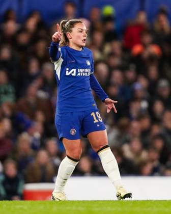 Chelsea FC Women v Ajax Women Chelsea s Johanna Rytting Kaneryd in action during the Chelsea FC Women v Ajax Women UEFA Women s Champions League Quarter-Final 2nd leg match at Stamford Bridge, London, England, United Kingdom on 27 March 2024 Editorial use only. All images are copyright Every Second Media Limited. No images may be reproduced without prior permission. Copyright: xIMAGO EveryxSecondxMediax ESM-0965-0039