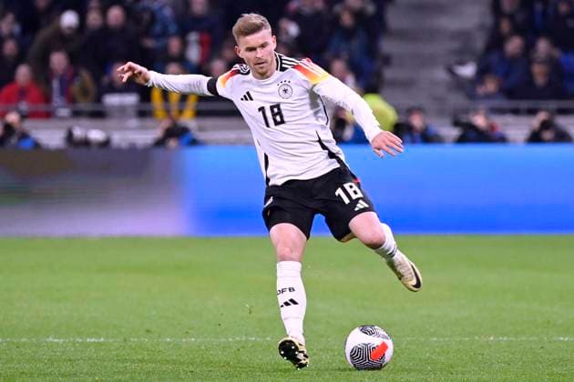 MITTELSTAEDT Maximilian Team Deutschland Laenderspiel Frankreich - Deutschland 0 : 2 am 23. 03. 2024 in Lyon DFL REGULATIONS PROHIBIT ANY USE OF PHOTOGRAPHS as IMAGE SEQUENCES and or QUASI-VIDEO Copyright: xJerryxAndrex