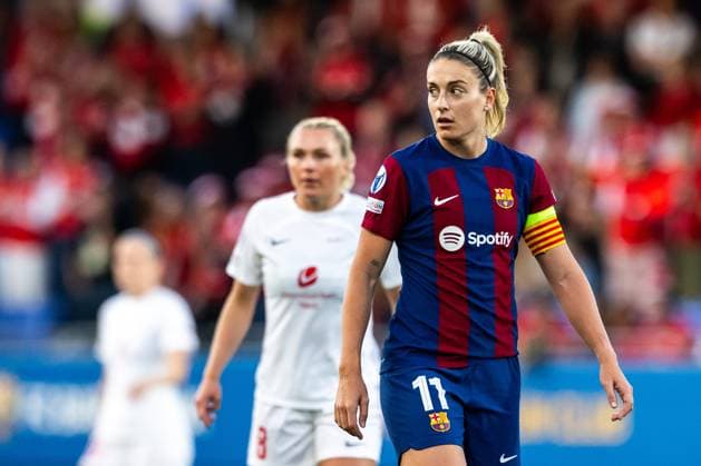 240328 Alexia Putellas of Barcelona during the UEFA Women s Champions League quarterfinal football match between Barcelona and Brann on March 28, 2024 in Barcelona. Photo: Vegard Grott BILDBYRAN kod VG VG0589 bbeng champions league mesterligaen dam football fotball fotboll soccer barcelona barca brann kvartfinale quarter final tfk women s champions league Copyright: VEGARDxGRoTT BB240328VG020