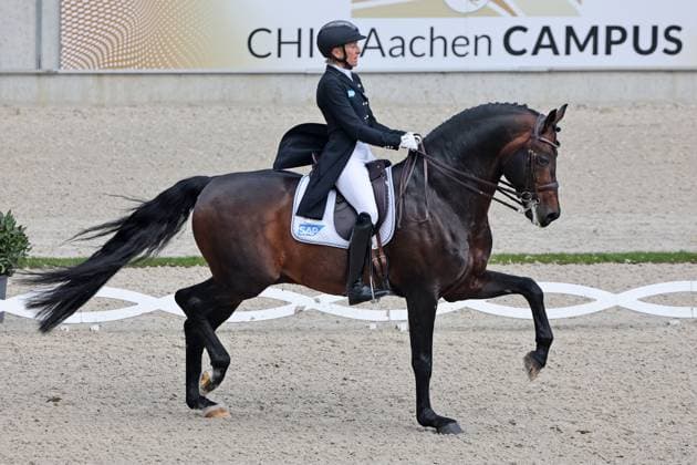 Sport Themen der Woche KW13 Ingrid Klimke (GER) auf Franziskus FRH , 4. Platz , 18 CDI 3* - BIG TOUR Grand Prix Special CDI Aachen, Festival 4 Dressage, Aachener Soers, 28.03.2024 - *** Ingrid Klimke GER on Franziskus FRH , 4th place , 18 CDI 3 BIG TOUR Grand Prix Special CDI Aachen, Festival 4 Dressage, Aachener Soers, 28 03 2024