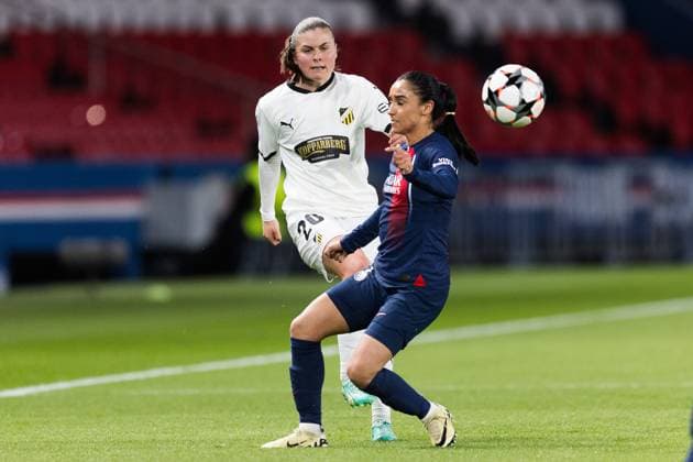 Fußball, CL Frauen, Paris St. Germain - BK Häcken 240328 Hanna Wijk of Häcken during the UEFA Women s Champions League football match quarterfinal two between Paris Saint Germain and Häcken on March 28, 2024 in Paris. Photo: Michael Erichsen BILDBYRAN COP 89 MI0635 fotboll football soccer fotball champions league kvartsfinal quarterfinal quarterfinals paris saint germain häcken dam bbeng bbauto Copyright: MICHAELxERICHSEN BB240328MI071