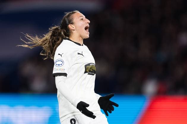 Fußball, CL Frauen, Paris St. Germain - BK Häcken 240328 Rusul Rosa Kafaji of Häcken during the UEFA Women s Champions League football match quarterfinal two between Paris Saint Germain and Häcken on March 28, 2024 in Paris. Photo: Michael Erichsen BILDBYRAN COP 89 MI0635 fotboll football soccer fotball champions league kvartsfinal quarterfinal quarterfinals paris saint germain häcken dam bbeng bbauto Copyright: MICHAELxERICHSEN BB240328MI072