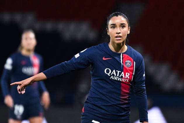 Fußball, CL Frauen, Paris St. Germain - BK Häcken Sakina Karchaoui ( 7 - PSG ) during the UEFA Women s Champions League match between PSG and BK Hacken FF at Parc des Princes on March 28, 2024 in Paris, France. ( Photo by federico pestellini panoramic ) - FOOTBALL : PSG vs Hacken - Ligue des Champions Feminine - 28 03 2024 FedericoPestellini Panoramic 