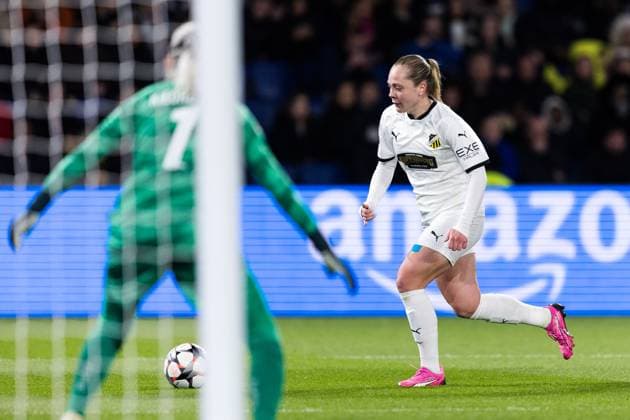 Fußball, CL Frauen, Paris St. Germain - BK Häcken 240328 Alice Bergström of Häcken during the UEFA Women s Champions League football match quarterfinal two between Paris Saint Germain and Häcken on March 28, 2024 in Paris. Photo: Michael Erichsen BILDBYRAN COP 89 MI0635 fotboll football soccer fotball champions league kvartsfinal quarterfinal quarterfinals paris saint germain häcken dam bbeng bbauto Copyright: MICHAELxERICHSEN BB240328MI097