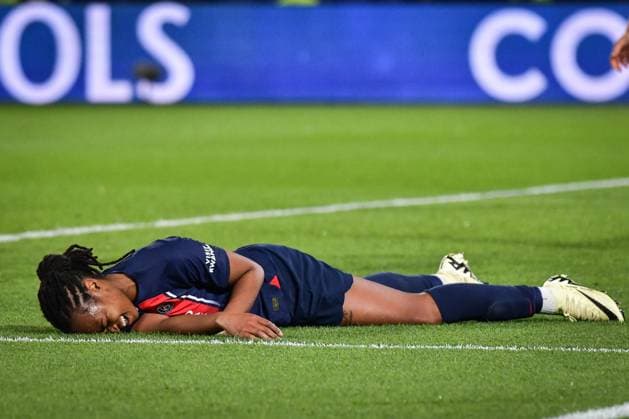 Women?s Champions League - PSG v BK Hacken Paris Saint-Germain s forward Marie-Antoinette Katoto reacts during the Women s UEFA Champions League football match between Paris Saint-Germain and BK Hacken at the Parc des Princes stadium in Paris, France on March 28, 2024. Photo by Firas Abdullah ABACAPRESS.COM Paris France  Copyright: xAbdullahxFiras ABACAx
