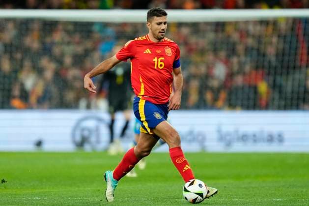 Spain v Brazil - International Friendly, Länderspiel, Nationalmannschaft Rodri Hernandez Defensive Midfield of Spain and Manchester City during the friendly match between Spain and Brazil at Estadio Santiago Bernabeu on March 26, 2024 in Madrid, Spain. Madrid Spain  Copyright: xJosexBretonx originalFilename:breton-spainvbr240326_np6VB.jpg