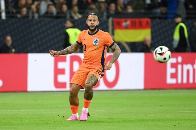 Memphis Depay (Niederlande) 26.03.2024, Fussball Länderspiel Deutschland - Niederlande 2:1 i-video. Frankfurt Deutsche Bank Park Deutschland