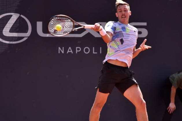 VenerdÃ¬ 29 Marzo 2024 Quarti di finale Napoli Tennis Cup 2024 Nella foto: Matteo Martineau Copyright: xAndreaxRositox DSC_5785