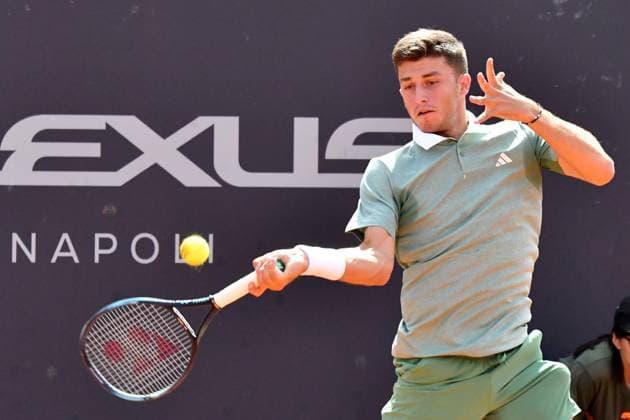 VenerdÃ¬ 29 Marzo 2024 Quarti di finale Napoli Tennis Cup 2024 Nella foto: Luca Nardi Copyright: xAndreaxRositox DSC_6658