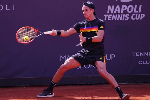 Fryday 29 March 2024 Challenger tour Napoli Tennis Cup 2024 Nella foto: Federico Coria Copyright: xFOTOAGENZIAx