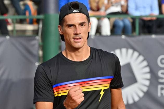 Foto IPP Felice De Martino Napoli 29 03 2024 Challenger Tour Napoli Tennis Cup Nella foto: Federico Coria Italy Photo Press World Copyright Napoli italy Italia ITALY  Copyright: xR4924_italyphotopressx