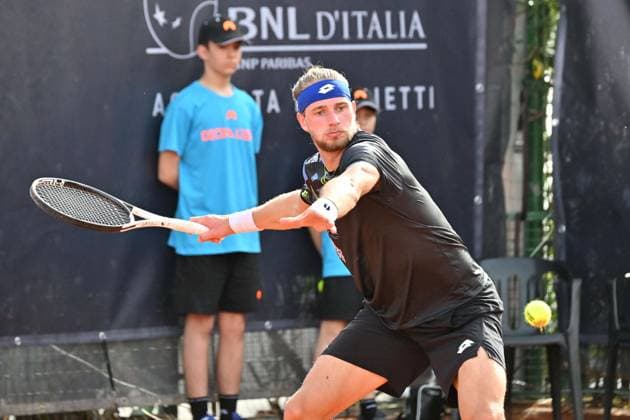Foto IPP Felice De Martino Napoli 29 03 2024 Challenger Tour Napoli Tennis Cup Nella foto: Samuel Vincent Ruggieri Italy Photo Press World Copyright Napoli italy Italia ITALY  Copyright: xR4924_italyphotopressx