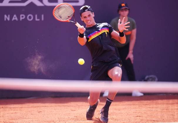 Fryday 29 March 2024 Challenger tour Napoli Tennis Cup 2024 Nella foto: Federico Coria Copyright: xFOTOAGENZIAx