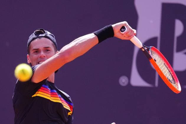 Sport Bilder des Tages Fryday 29 March 2024 Challenger tour Napoli Tennis Cup 2024 Nella foto: Federico Coria Copyright: xFOTOAGENZIAx