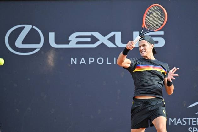 Challenger Tour Naples Tennis Cup Naples - Challenger Tour Naples Tennis Cup In the photo: Federico Coria Editorial Usage Only Naples Italy  Copyright: xIPA ABACAx