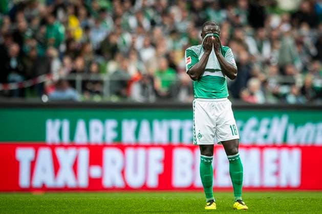 GER, 1.FBL, SV Werder Bremen vs VfL Wolfsburg 30.03.2024, wohninvest WESERSTADION, GER, 1.FBL, SV Werder Bremen vs VfL Wolfsburg im Bild Enttäuschte Bremer nach Abpfiff, Naby Keita (Werder Bremen 18),