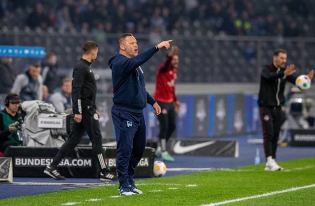 Fussball, Herren, Saison 2023 2024, 2. Bundesliga (27. Spieltag), Hertha BSC - 1. FC Nürnberg, Trainer Pal Dardai (Hertha BSC), 30.03. 2024,