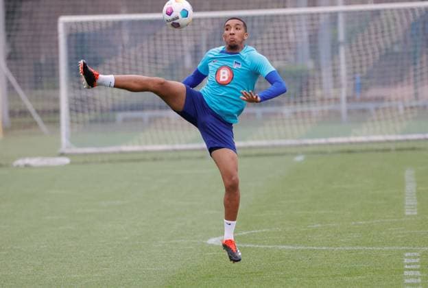Deutschland, Berlin, Sportpark, GER, 2.FBL, Hertha BSC, Saison 2023 24, Training, Foto:Bradley Ibrahim