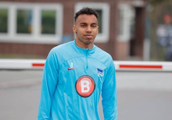 Deutschland, Berlin, Sportpark, GER, 2.FBL, Hertha BSC, Saison 2023 24, Training, Foto:Bilal Hussein *** Germany, Berlin, Sportpark, GER, 2 FBL, Hertha BSC, Season 2023 24, Training, Photo Bilal Hussein