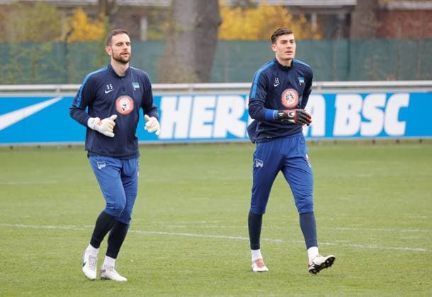 Deutschland, Berlin, Sportpark, GER, 2.FBL, Hertha BSC, Saison 2023 24, Training, Foto:Marius Gersbeck, Robert Kwasigroch
