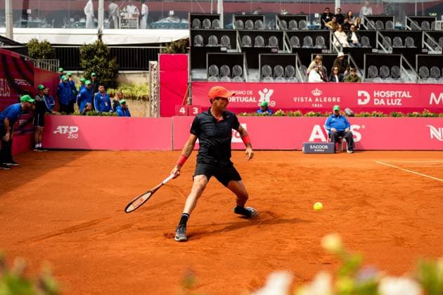 Estoril, Portugal, April 01 2024: Roberto Bautista Agut (Spain) in action during the Millennium Estoril Open match between Roberto Bautista Agut (Spain) and Miomir Kecmanovic (Serbia) at Clube de Tenis do Estoril in Estoril, Portugal. (Pedro Porru SPP) Copyright: xPedroxPorrux xSPPx spp-en-PePoSp-HE5A3890