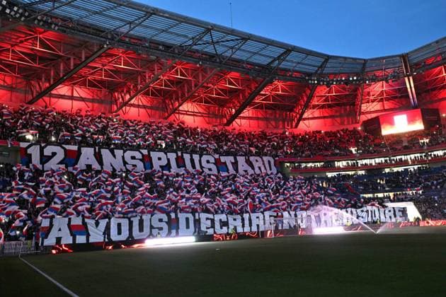 Supporters (lyon) FOOTBALL: Olympique Lyonnais vs Valenciennes Football Club - 1 2 Coupe de France - 02 04 2024 FredericChambert Panoramic 