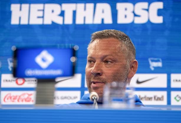 Fussball, Herren, Saison 2023 2024, 2. Bundesliga, Hertha BSC, Trainer Pal Dardai (Hertha BSC), 03.04. 2024,