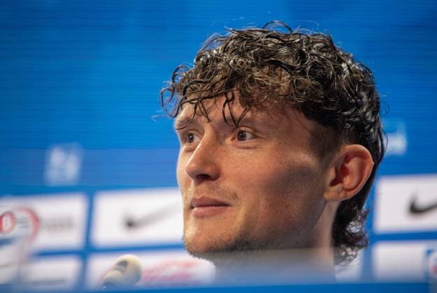 Fussball, Herren, Saison 2023 2024, 2. Bundesliga, Hertha BSC, Fabian Reese (Hertha BSC), 03.04. 2024,
