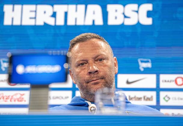 Fussball, Herren, Saison 2023 2024, 2. Bundesliga, Hertha BSC, Trainer Pal Dardai (Hertha BSC), 03.04. 2024,