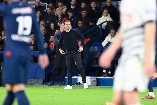 Julien STEPHAN ( coach Rennes ) during the French Cup match between Paris Saint Germain and Stade Rennais at Parc des Princes on April 03, 2024 in Paris, France. ( Photo by federico pestellini panoramic ) - FOOTBALL : PSG vs Rennes - Coupe de France - 03 04 2024 FedericoPestellini Panoramic 