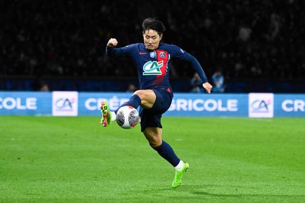 Lee Kang In ( 19 - PSG ) during the French Cup match between Paris Saint Germain and Stade Rennais at Parc des Princes on April 03, 2024 in Paris, France. ( Photo by federico pestellini panoramic ) - FOOTBALL : PSG vs Rennes - Coupe de France - 03 04 2024 FedericoPestellini Panoramic 