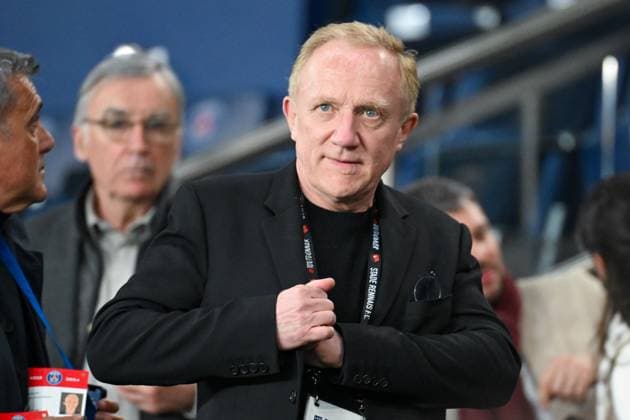 2024-04-03 Paris Saint-Germain v Stade Rennais - Semi- Final - French Cup PARIS, FRANCE - APRIL 3: Francois-Henri Pinault during the Semi- Final - French Cup match between Paris Saint-Germain and Stade Rennais at Parc des Princes on April 3, 2024 in Paris, France. (Photo by Matthieu Mirville BSR Agency) Paris France Content not available for redistribution in The Netherlands directly or indirectly through any third parties. Copyright: xBSRxAgencyx