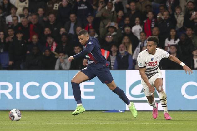 Kylian Mbappe (PSG) FOOTBALL : Paris Saint Germain Vs Rennes - Coupe de France - Demi Finale - 03 04 2024 MichaelBaucher Panoramic 