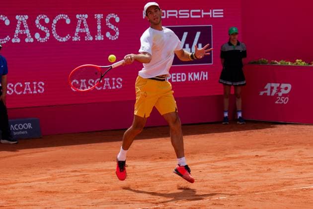 Estoril, Portugal, April 04 2024: Nuno Borges (Portugal) in action during the Millennium Estoril Open match between Nuno Borges (Portugal) and Lorenzo Musetti (Italy) at Clube de Tenis do Estoril in Estoril, Portugal. (Pedro Porru SPP) Copyright: xPedroxPorrux xSPPx spp-en-PePoSp-4F8A0068