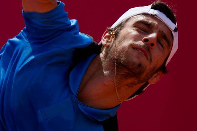 Estoril, Portugal, April 04 2024: Lorenzo Musetti (Italy) in action during the Millennium Estoril Open match between Nuno Borges (Portugal) and Lorenzo Musetti (Italy) at Clube de Tenis do Estoril in Estoril, Portugal. (Pedro Porru SPP) Copyright: xPedroxPorrux xSPPx spp-en-PePoSp-4F8A0161
