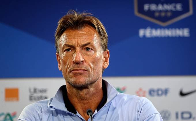 Sport Bilder des Tages France Women™s press conference, PK, Pressekonferenz Stade Saint-Symphorien, Metz, France 4 4 2024 Manager Herve Renard Herve Renard 4 4 2024  Copyright: x INPHO RyanxByrnex RB1_0703