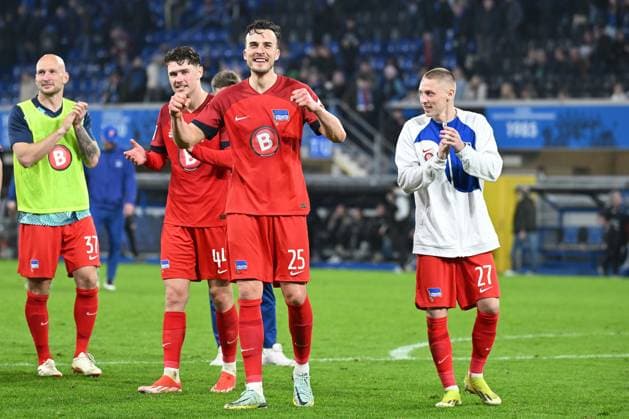 Paderborn, Home Deluxe Arena, 05.04.24, GER, Herren, 2.Bundesliga, Saison 2023-2024, SC Paderborn 07 - Hertha BSC Berlin Bild: Haris TABAKOVIC (Hertha BSC) Only for editorial use! DFL regulations prohibit any use of photographs as image sequences and or quasi-video. NRW Deutschland