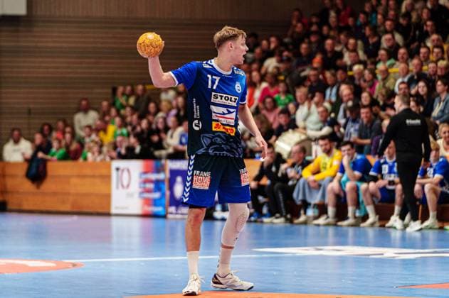 Niko Blaauw (VfL Luebeck-Schwartau, 17) GER, VfL Luebeck-Schwartau vs. HSG Nordhorn-Lingen, Handball, 2. Bundesliga, Spieltag 27, Saison 2023 2024, 05.04.2024 GER, VfL Luebeck-Schwartau vs. HSG Nordhorn-Lingen, Handball, 2. Bundesliga, Spieltag 27, Saison 2023 2024, 05.04.2024 Luebeck