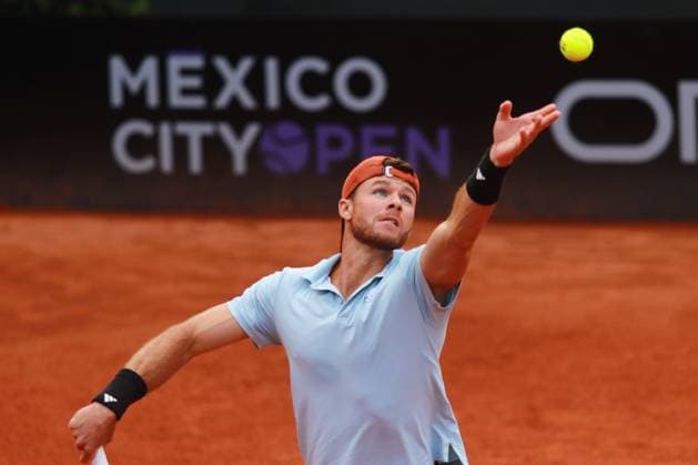 April 5, 2024, Mexico City, Ciudad de Mexico, Mexico: April 5, 2024, Mexico City, Mexico: Christian Harrison of United States serves to Adam Walton and Tristan Schoolkate of Australia during the Mexico City Open quarter finals match at Deportivo Chapultepec. Tristan Schoolkate Christian Harrison defeated Christian Harrison Marcus Willis 2 sets to 0. on April 5, 2024 in Mexico City, Mexico. Mexico City Mexico - ZUMAe321 20240405_zsa_e321_005 Copyright: xCarlosxSantiago xEyepixxGroupx