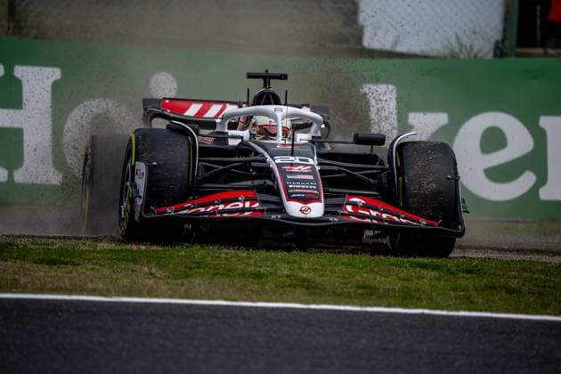 Japanese Grand Prix - Qualifying - Suzuka International Racing Course SUZUKA INTERNATIONAL RACING COURSE, JAPAN - APRIL 06: Kevin Magnussen, Haas F1 VF-23 during the Japanese Grand Prix at Suzuka International Racing Course on Saturday April 06, 2024 in Suzuka, Japan. (Photo by Michael Potts BSR Agency) Content not available for redistribution in The Netherlands directly or indirectly through any third parties. Copyright: xBSRxAgencyx