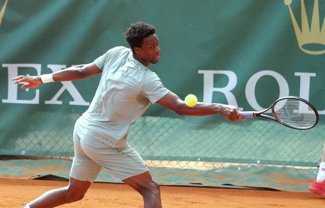 ROLEX MONTE-CARLO MASTERS PHOTOPQR NICE MATIN Jean François Ottonello ; Roquebrune-Cap-Martin ; 06 04 2024 ; ROLEX MONTE-CARLO MASTERS - QUALIFICATIONS - GAEL MONFILS Roquebrune-Cap-Martin France  Copyright: xPHOTOPQR NICExMATIN MAXPPPxJeanxFrançoisxOttonellox 20240406NIM2877 20240406NIM2877