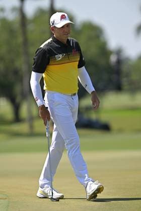 DORAL, FL - APRIL 06 Professional Golfer Sergio Garcia in action during LIV Golf Miami on April 6, 2024, at Trump National Doral Miami in Doral, FL. (Photo by Michele Eve Sandberg Icon Sportswire) GOLF: APR 06 LIV Golf League Miami EDITORIAL USE ONLY Icon240406373