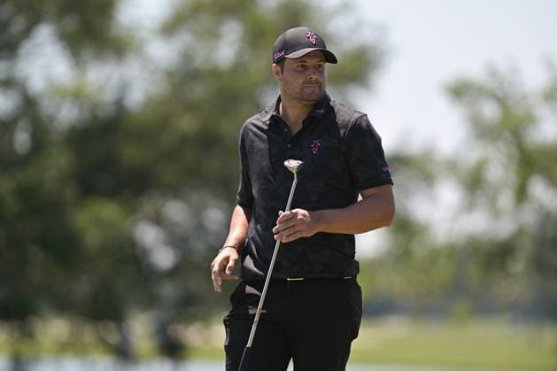 DORAL, FL - APRIL 06 Professional Golfer Peter Uihlein in action during LIV Golf Miami on April 6, 2024, at Trump National Doral Miami in Doral, FL. (Photo by Michele Eve Sandberg Icon Sportswire) GOLF: APR 06 LIV Golf League Miami EDITORIAL USE ONLY Icon24040638601