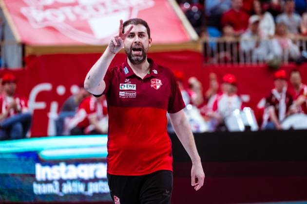 VBL Volleyball-Bundesliga; SC Potsdam - SSC Palmberg Schwerin; PlayOff Halbfinale, 06.04.2024 VBL Volleyball-Bundesliga; SC Potsdam - SSC Palmberg Schwerin; 06.04.2024 Copyright: xBEAUTIFULxSPORTS NicolxMarschallx