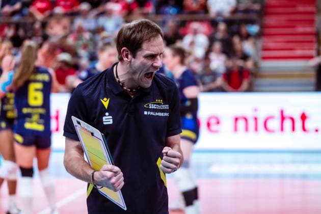 VBL Volleyball-Bundesliga; SC Potsdam - SSC Palmberg Schwerin; PlayOff Halbfinale, 06.04.2024 VBL Volleyball-Bundesliga; SC Potsdam - SSC Palmberg Schwerin; 06.04.2024 Copyright: xBEAUTIFULxSPORTS NicolxMarschallx