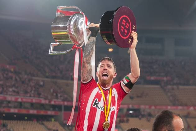 Bilder des Jahres 2024, Sport 04 April Sport Themen der Woche KW14 Sport Bilder des Tages April 6, 2024, Seville, Spain: SEVILLE, SPAIN - APRIL 06: Iker Muniain of Athletic Club celebrate winning during the Final Copa SM El Rey match between Athletic Club and RCD Mallorca at La Cartuja on April 06, 2024 in Seville, Spain. Seville Spain - ZUMAd159 0443769887st Copyright: xJosexLuisxContrerasx